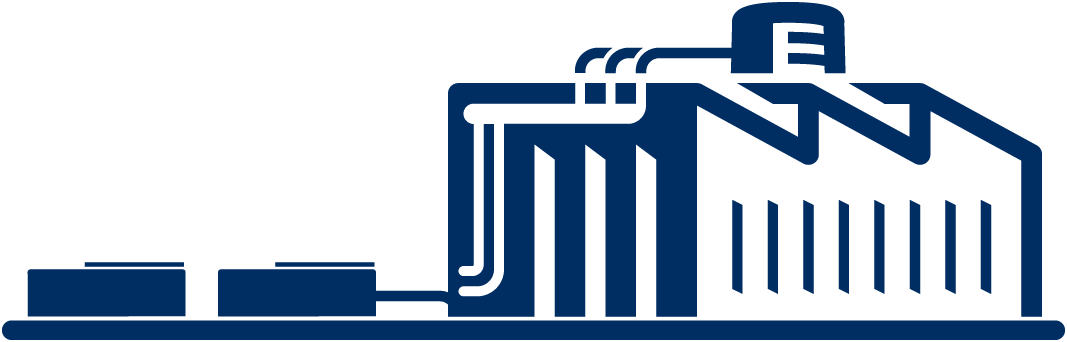 water treatment plant building icon